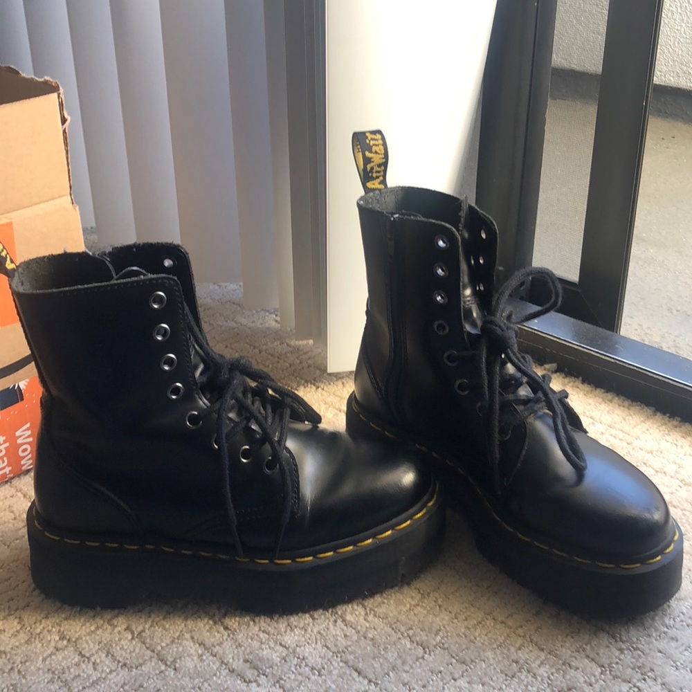 Dr. Martens Jadon Smooth Leather Platform Boots